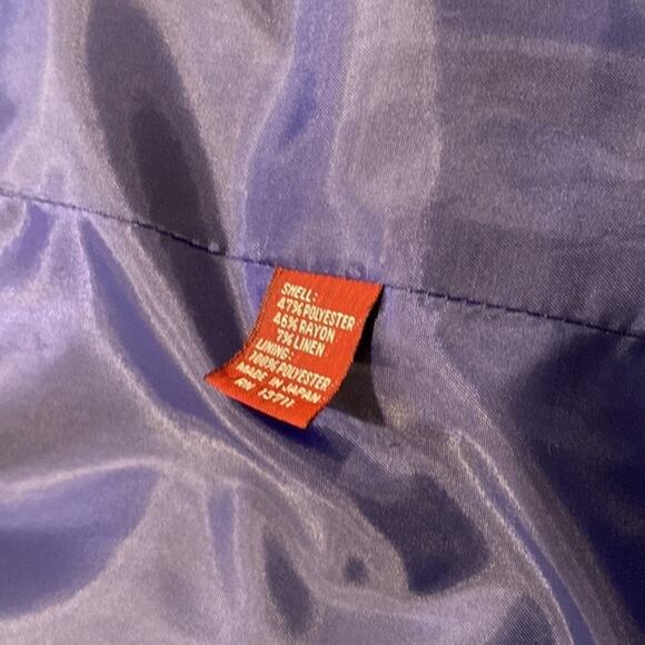 Vintage Womens Jacket Small Blazer Fall 80s Linen 90’s Classic Boho Preppy - Picture 8 of 15